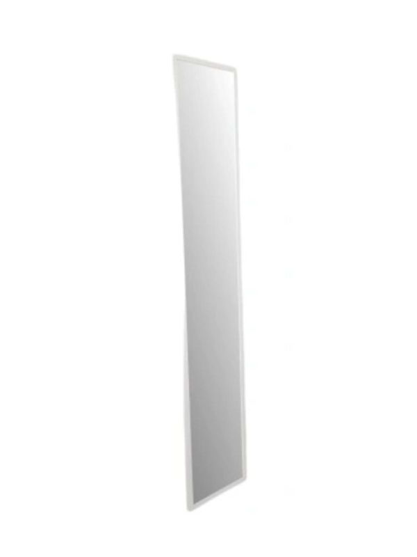 Lustro w ramie 29x163 cm tanie lustro wąskie lustro kolor biały