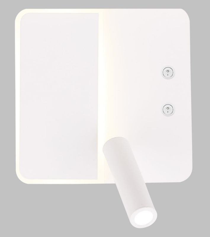 Kinkiet ścienny Candellux Alma biały LED 9W 4000K 400lm IP20 wym: 18 x 18 x 13 cm - 1 szt.