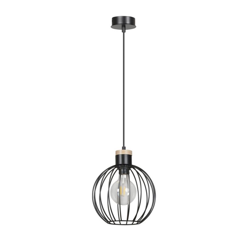 Lampa sufitowa Emibig Barbado czarna wym: 100 x 22 x 22 cm 1xE27 x 15W 1 szt.