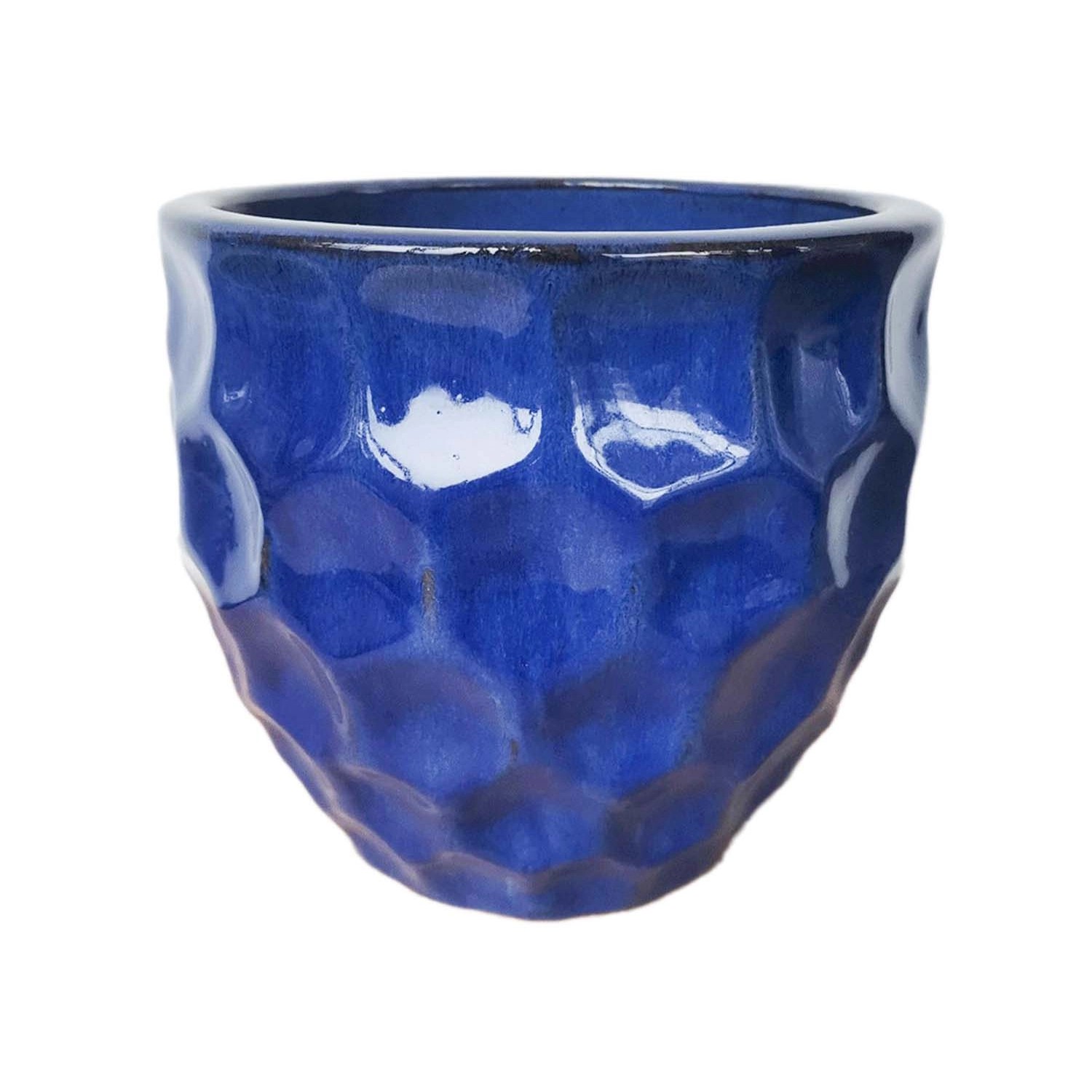 Donica ceramiczna niebieska - 22 x 27 cm
