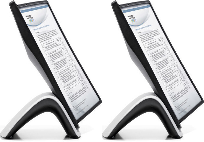 2x System paneli informacyjnych Durable Sherpa Style Table, stołowy, A4, 10 paneli, czarny