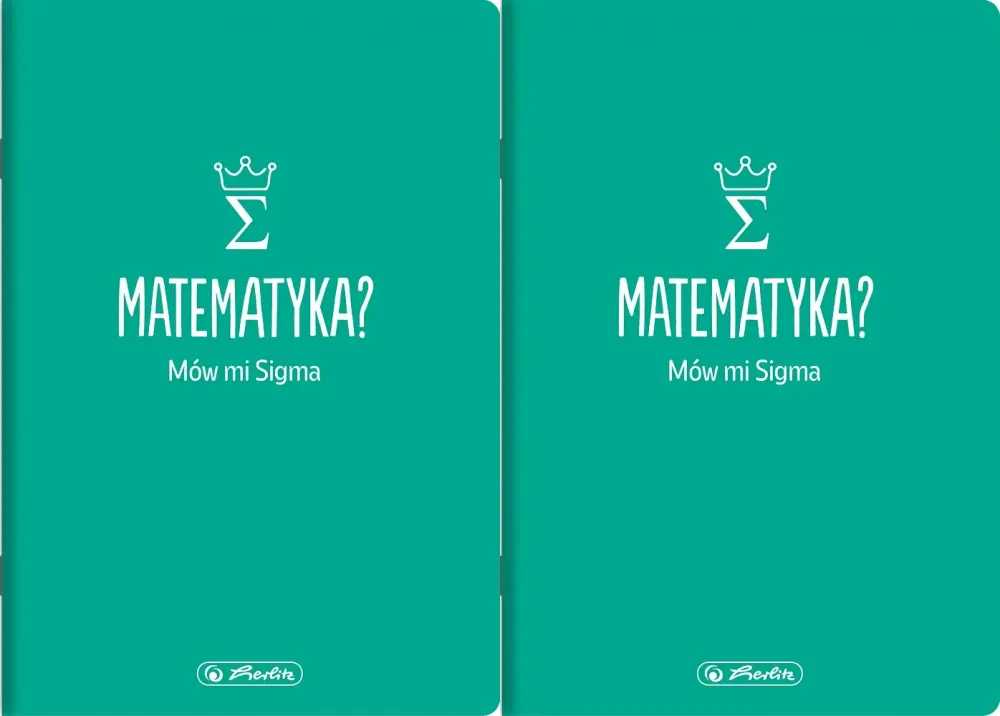 2x Zeszyt przedmiotowy w kratkę Herlitz Matematyka, A5, miękka oprawa, 60 kartek, zielony
