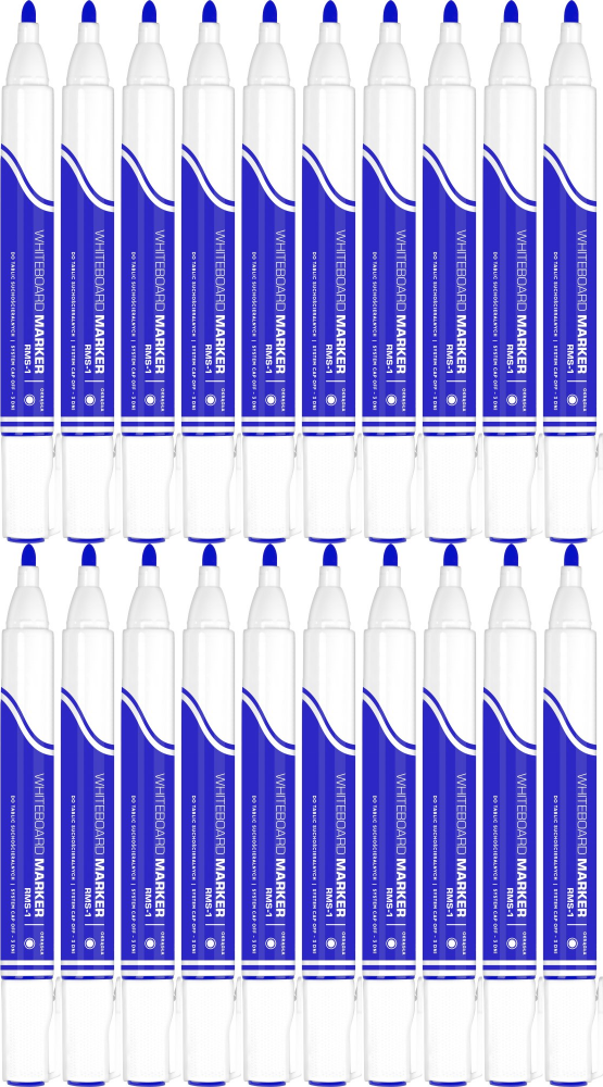 20x Marker suchościeralny Rystor RMS-1, okrągła, 4mm, niebieski