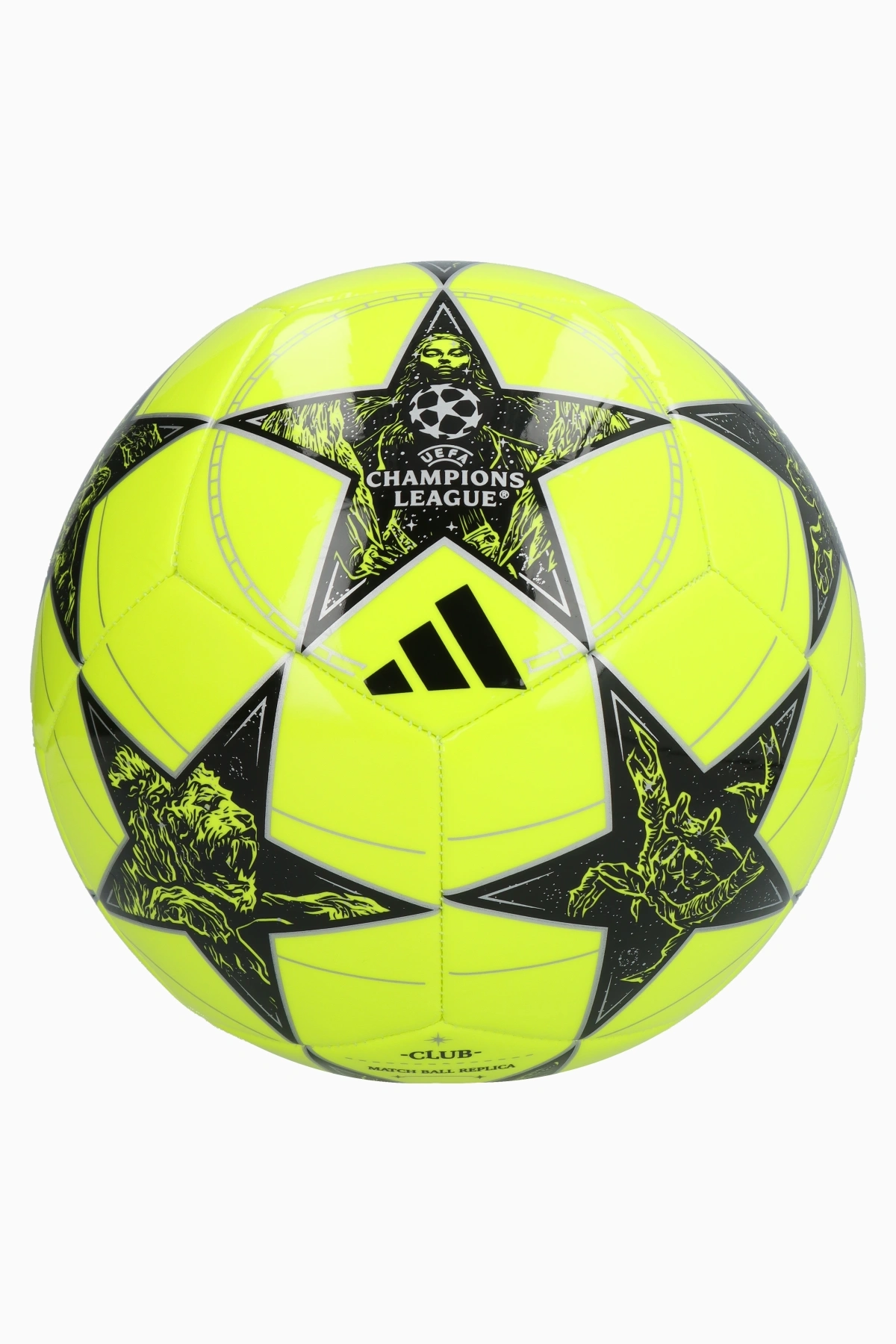Piłka adidas UCL Club 25/26 rozmiar 4 - Limonkowy