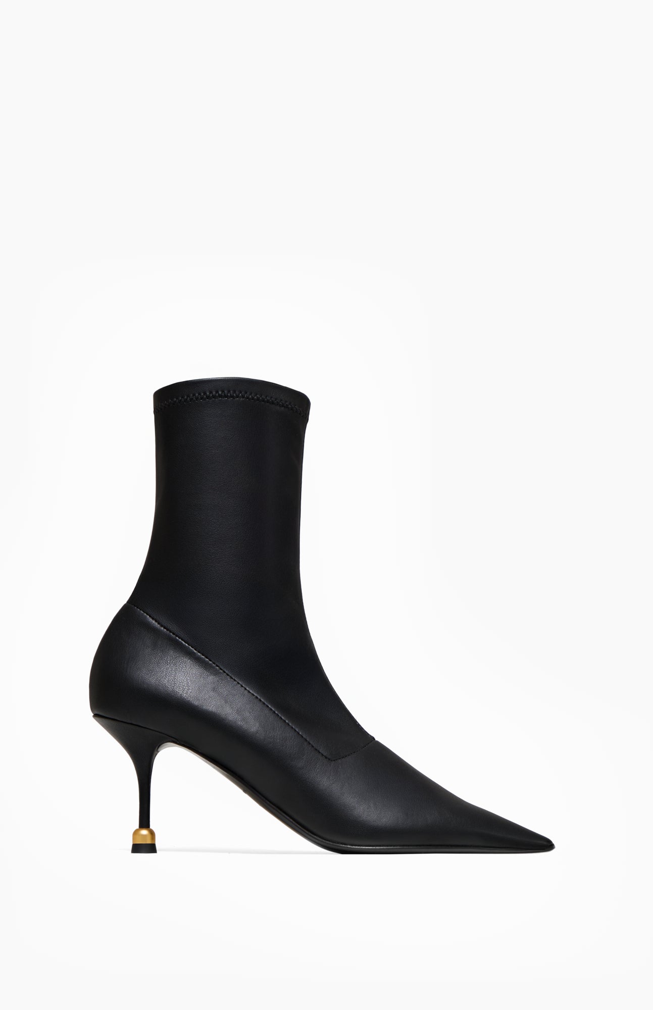 Skórzane botki damskie VERA DEEP BLACK 40 - Vanda Novak