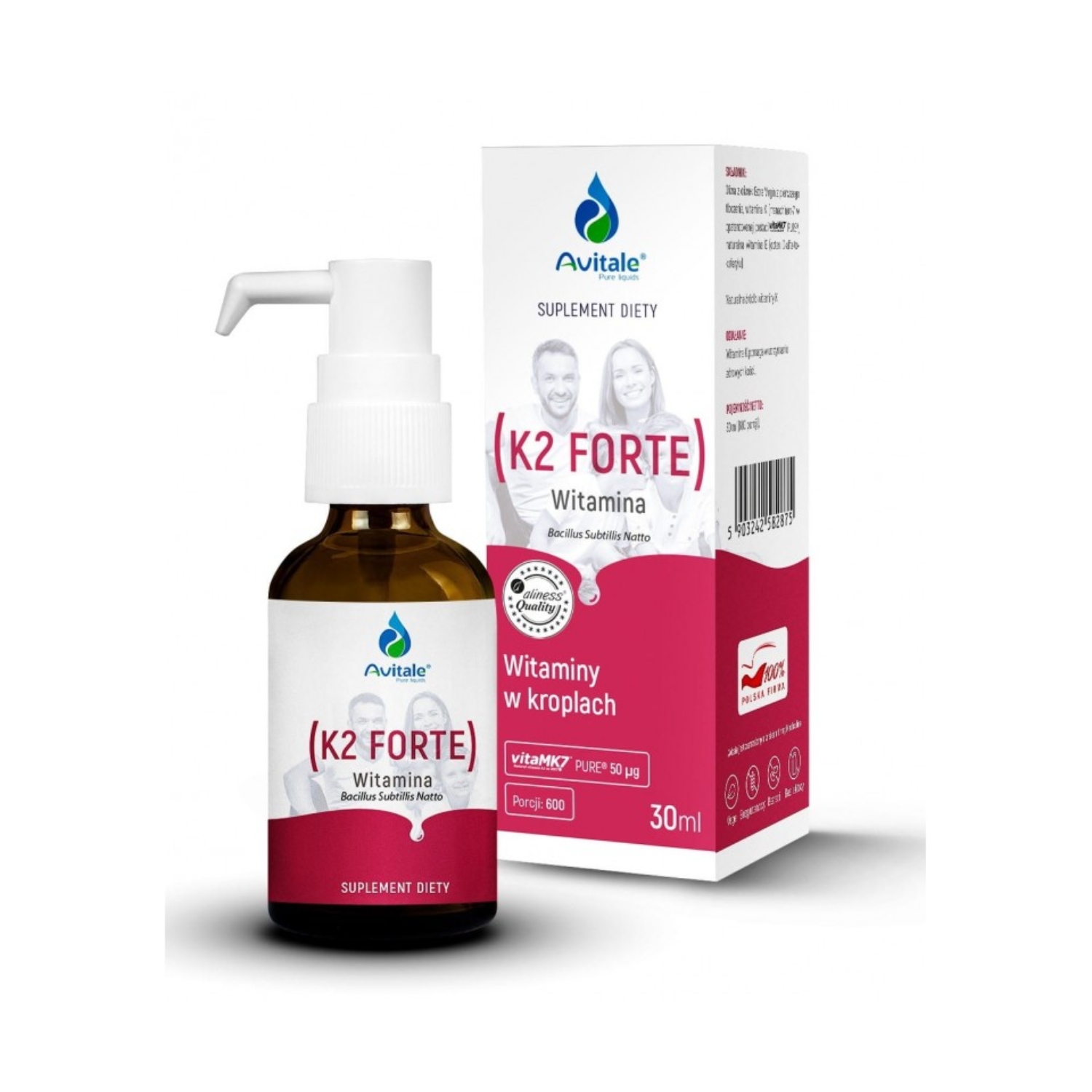 Avitale, witamina k2 forte, 30 ml