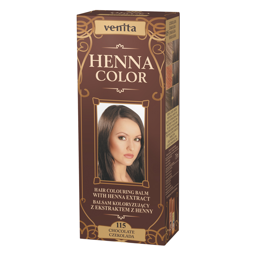 Venita henna color - balsam koloryzujący z ekstraktem z henny, 115 czekolada, 75 ml