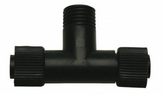 Markslöjd Trätgard T-connector złączka czarna 104729