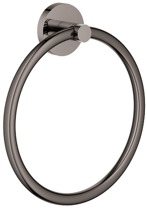 Grohe Essentials wieszak na ręcznik 18 cm okrągły hard graphite 40365A01