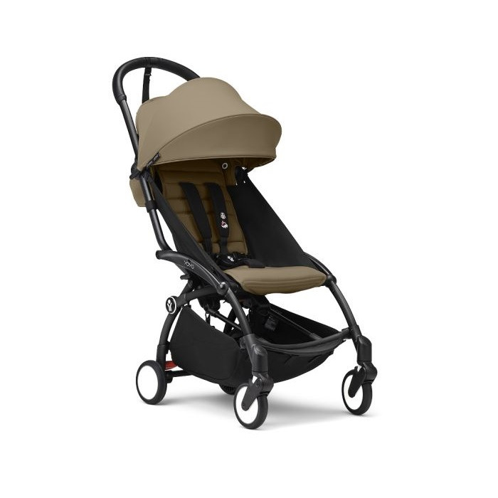 Stokke Yoyo 3 - wózek spacerowy-Toffee/ Czarna rama