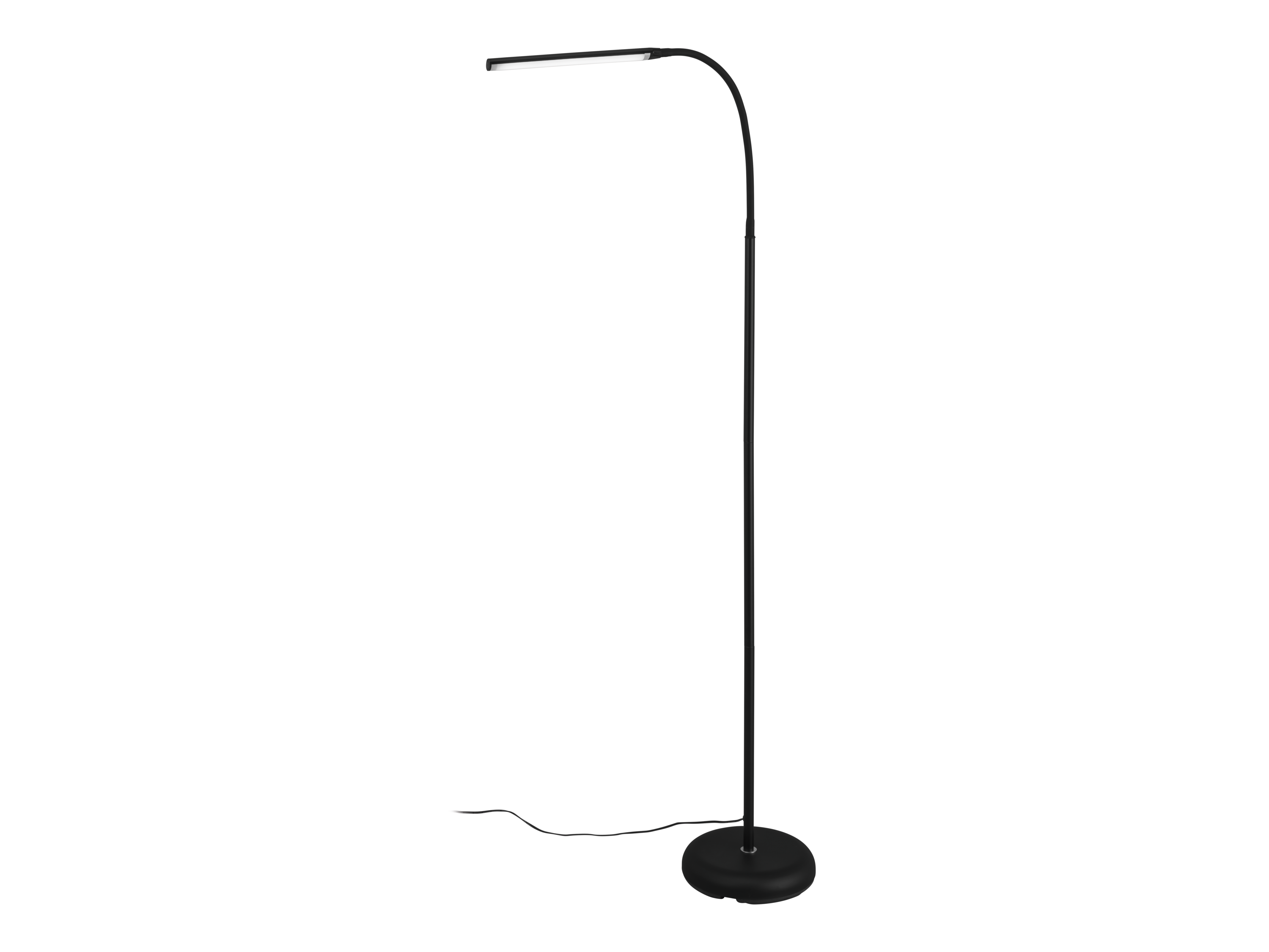 LIVARNO home Lampa stojąca LED (Czarny), energooszczędna, ściemnialna, z giętkim pałąkiem, 600 lumenów, 3000 K