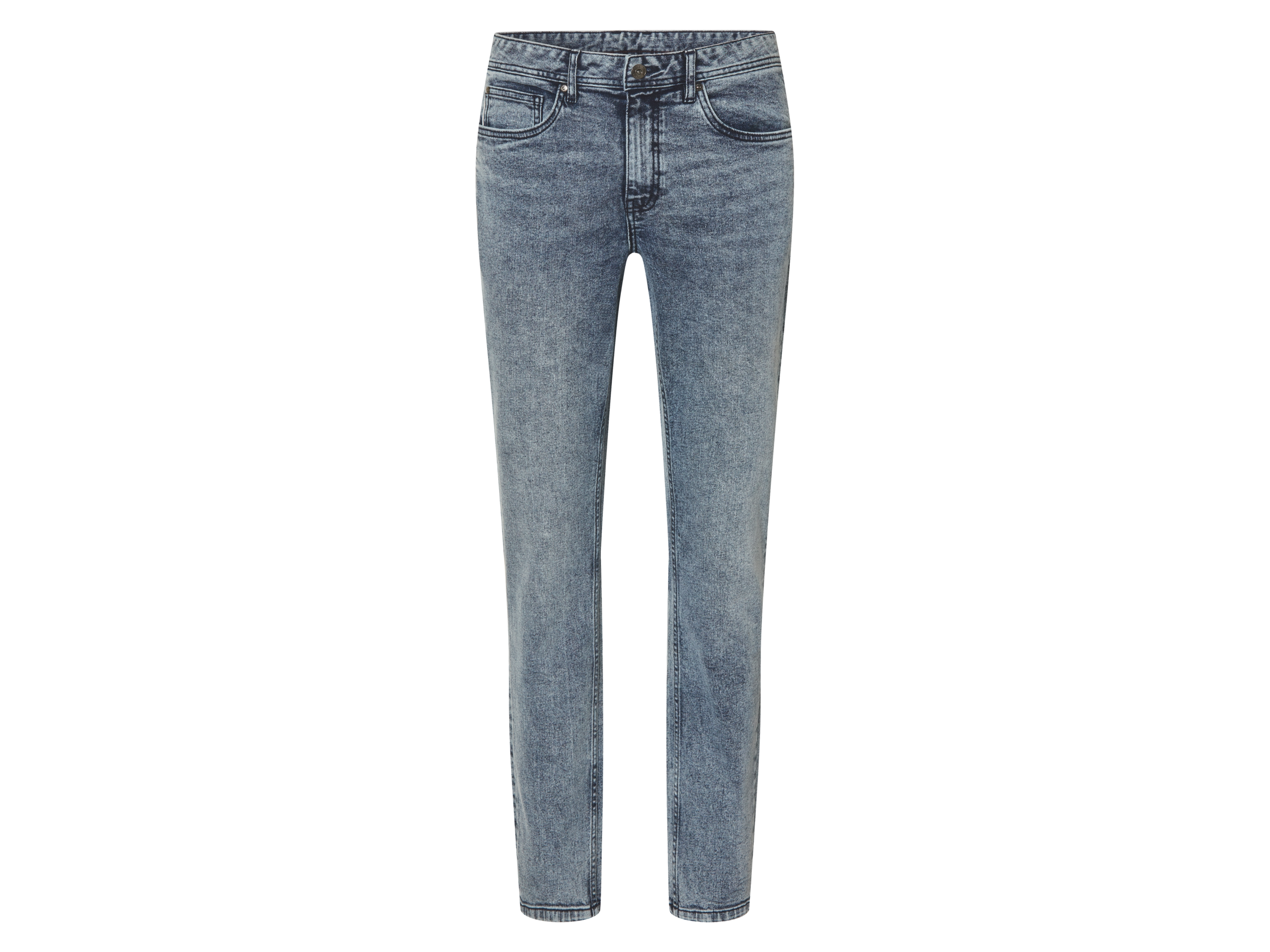 esmara Men Jeansy slim fit męskie z bawełny Niebieski, 48 32/32