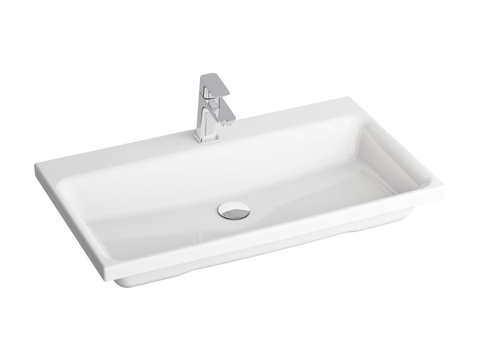 Darmowa Dostawa - Umywalka 80x46 cm prostokątna meblowa biała Ravak Comfort XJX01280001