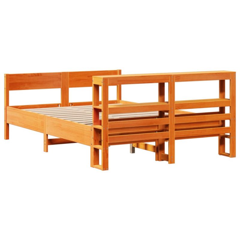 Łóżko drewniane WaszeMeble 160x200 cm brąz WM-3306182 1 szt.