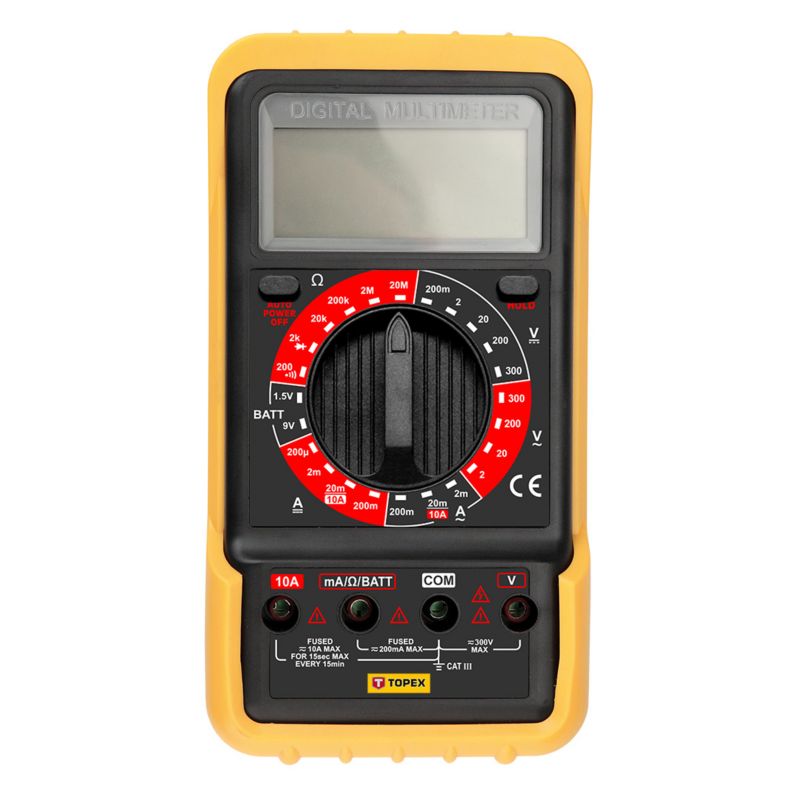 Miernik elektroniczny TOPEX korpus z tworzywa sztucznego 1 szt