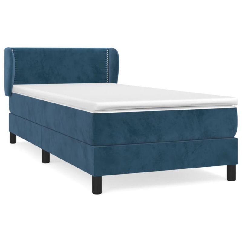Łóżko kontynentalne WaszeMeble 90x190 cm niebieskie WM-3127407 1 szt.