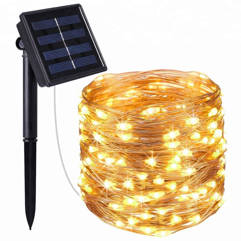 Girlanda LED solarna MasterLED linka 200xLED 2190cm ciepła biel 3000K z czujnikiem zmierzchu IP44 1 szt.