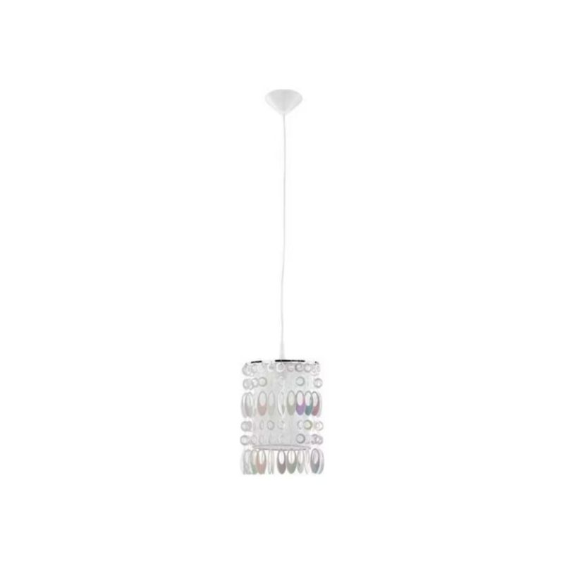 Lampa wisząca Alfa Chaplet biała multikolor dekoracyjna 1xE27 x 15W 1 szt.
