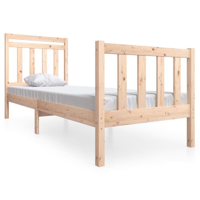 Łóżko drewniane WaszeMeble 75x190 cm brązowe WM-3100679 1 szt.