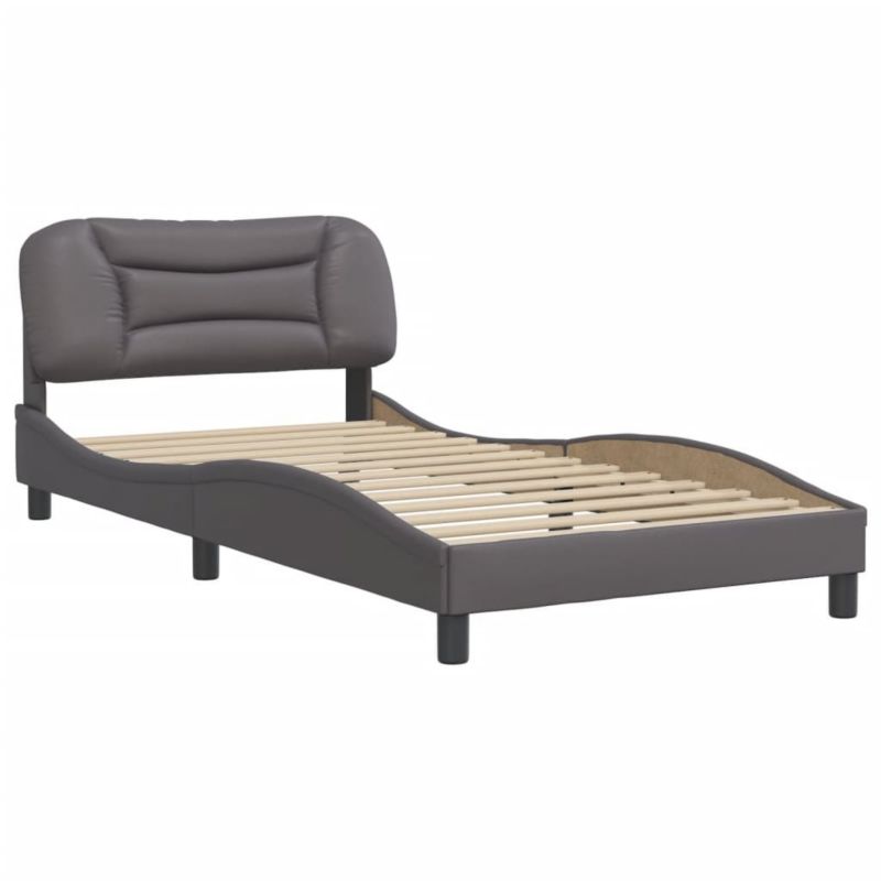 Łóżko tapicerowane WaszeMeble 100x200 cm szara WM-3207984 1 szt.