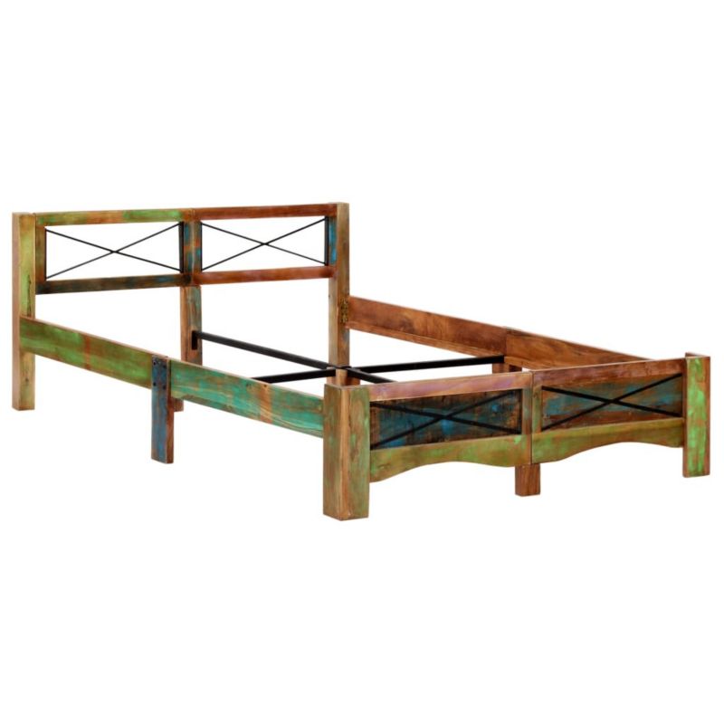 Łóżko drewniane WaszeMeble 140x200 cm brązowe WM-247666 1 szt.