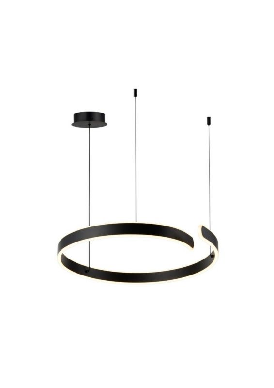 Lampa wisząca Rabalux Silnora 1152 czarno-biała nowoczesna wbudowany LED 45W 1 szt.