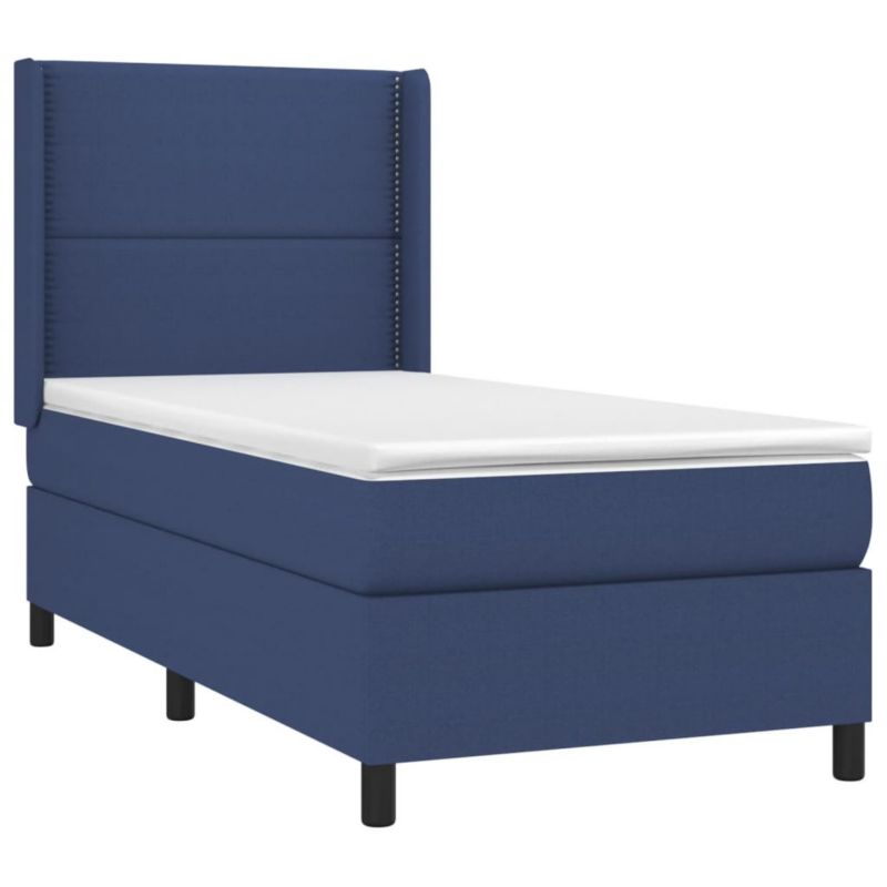 Łóżko kontynentalne WaszeMeble 90x190 cm niebieskie WM-3138203 1 szt.