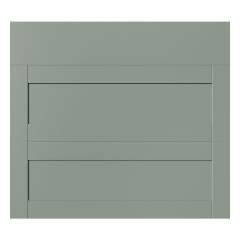 Front kuchenny szafki z 3 szufladami Ashmead 80 cm zielony