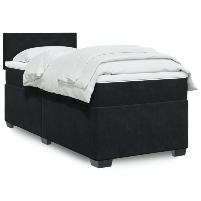 Łóżko kontynentalne WaszeMeble 90x190 cm czarne WM-3286182 1 szt.