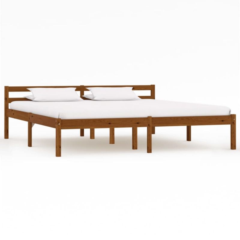 Łóżko drewniane WaszeMeble 180x200 cm brąz WM-283213 1 szt.