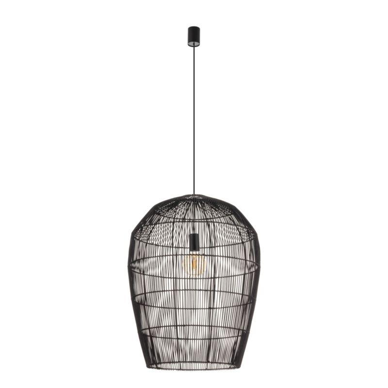 Lampa wisząca Nowodvorski Lighting Haiti L czarna wym: 160 x 53,5 x 53,5 cm 1xE27 x 25W 1 szt.