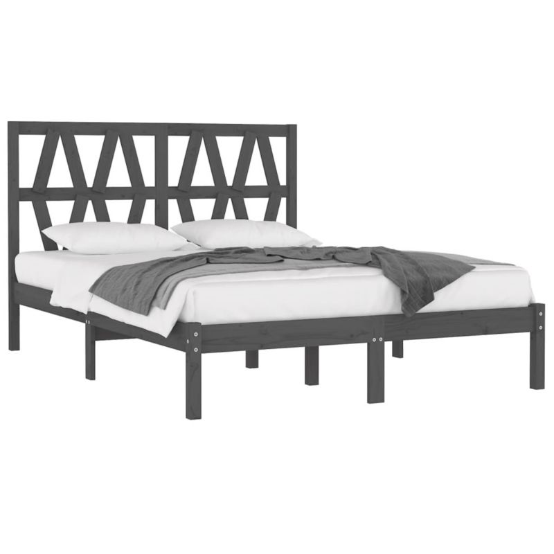 Łóżko drewniane WaszeMeble 200x200 cm szara WM-3104020 1 szt.