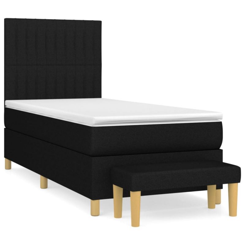 Łóżko kontynentalne WaszeMeble 100x200 cm czarne WM-3137295 1 szt.