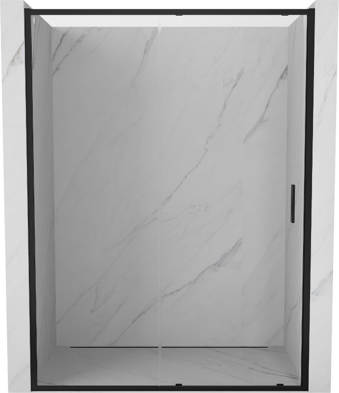 Drzwi prysznicowe rozsuwane Mexen Exo transparentne czarne 135x200 cm 1 szt.