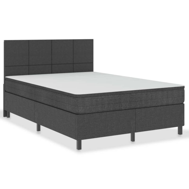 Łóżko kontynentalne WaszeMeble 160x200 cm ciemnoszare WM-3054799 1 szt.