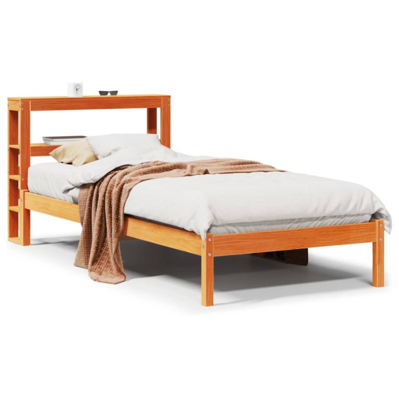 Łóżko drewniane WaszeMeble 90x200 cm brąz WM-3305737 1 szt.