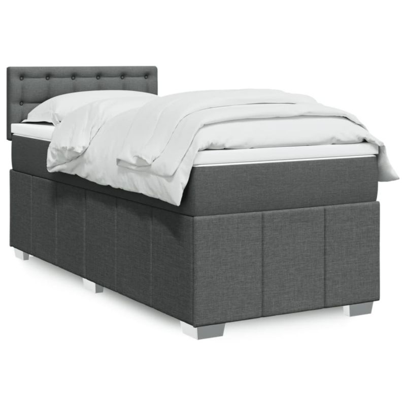 Łóżko kontynentalne WaszeMeble 80x200 cm ciemnoszara WM-3286910 1 szt.