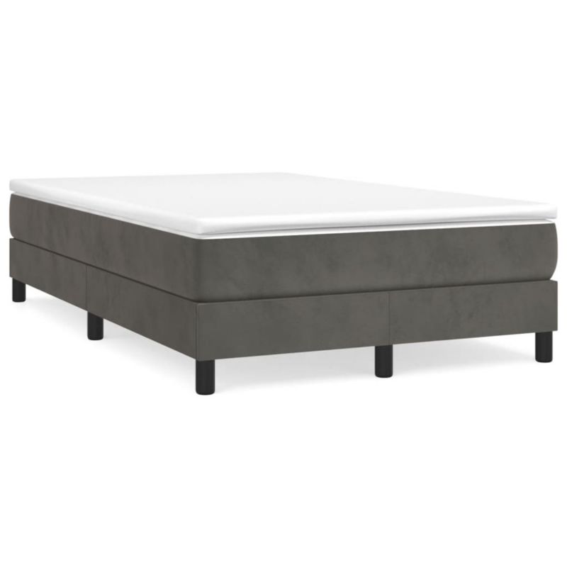Łóżko kontynentalne WaszeMeble 120x190 cm ciemnoszare WM-3269678 1 szt.