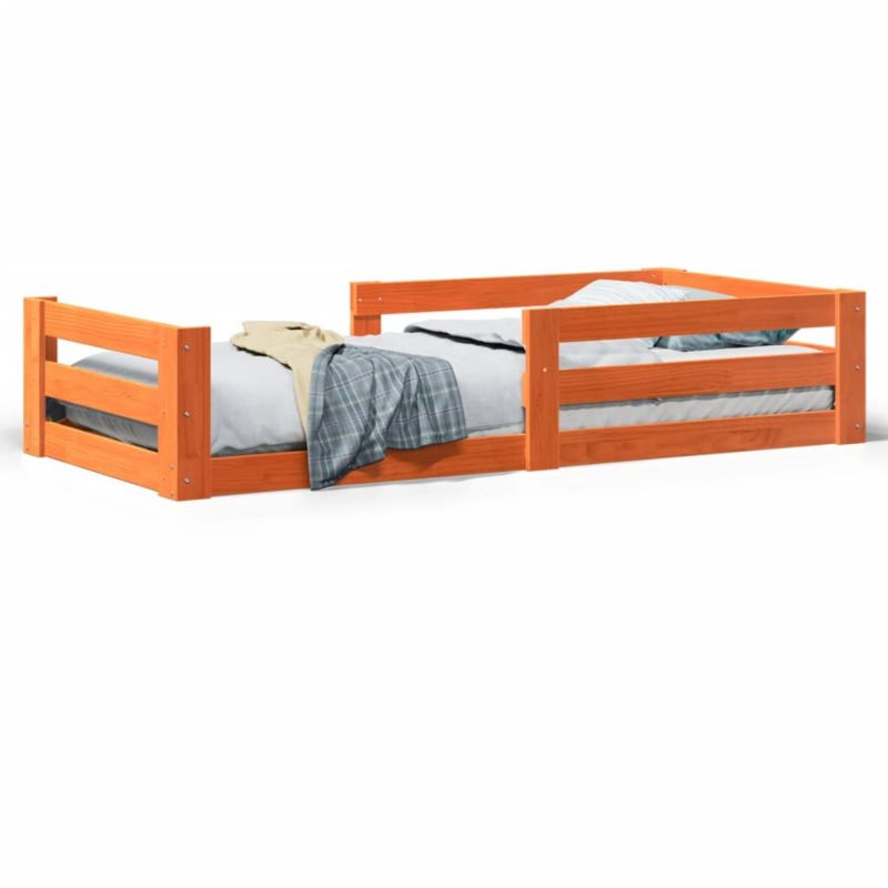 Łóżko drewniane WaszeMeble 80x200 cm brąz WM-855680 1 szt.