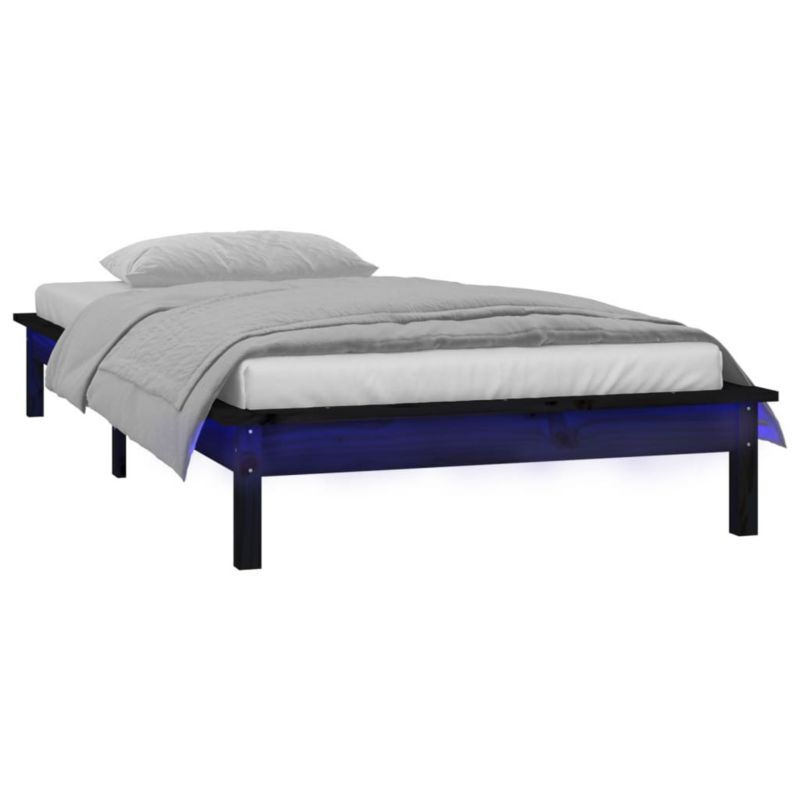 Łóżko drewniane WaszeMeble 75x190 cm czarna WM-820635 1 szt.