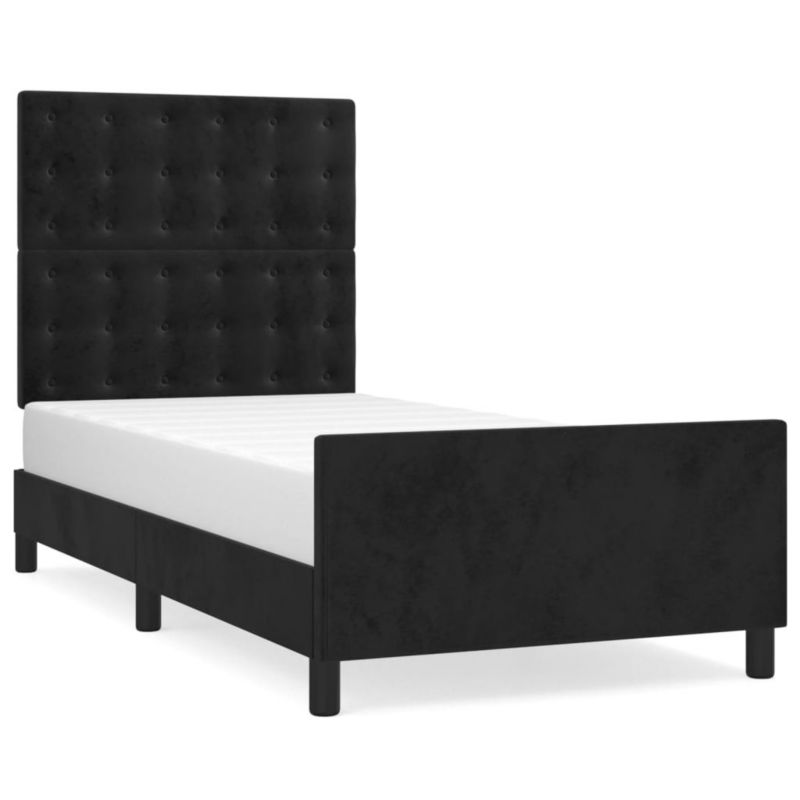 Łóżko tapicerowane WaszeMeble 80x200 cm czarna WM-3125967 1 szt.