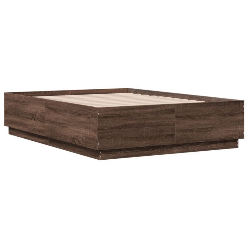 Łóżko drewniane WaszeMeble 135x190 cm brązowy WM-3209652 1 szt.