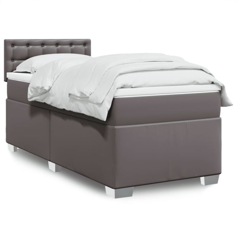 Łóżko kontynentalne WaszeMeble 90x200 cm szare WM-3286106 1 szt.