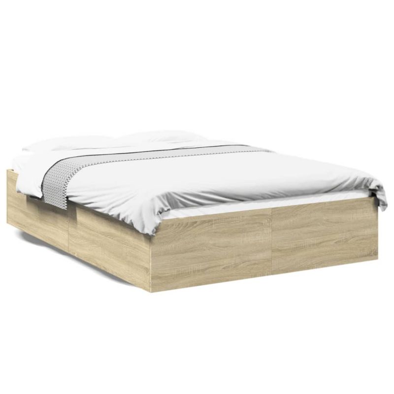 Łóżko drewniane WaszeMeble 140x200 cm brązowe WM-3281016 1 szt.
