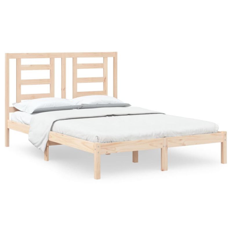 Łóżko drewniane WaszeMeble 140x190 cm brązowe WM-3104328 1 szt.