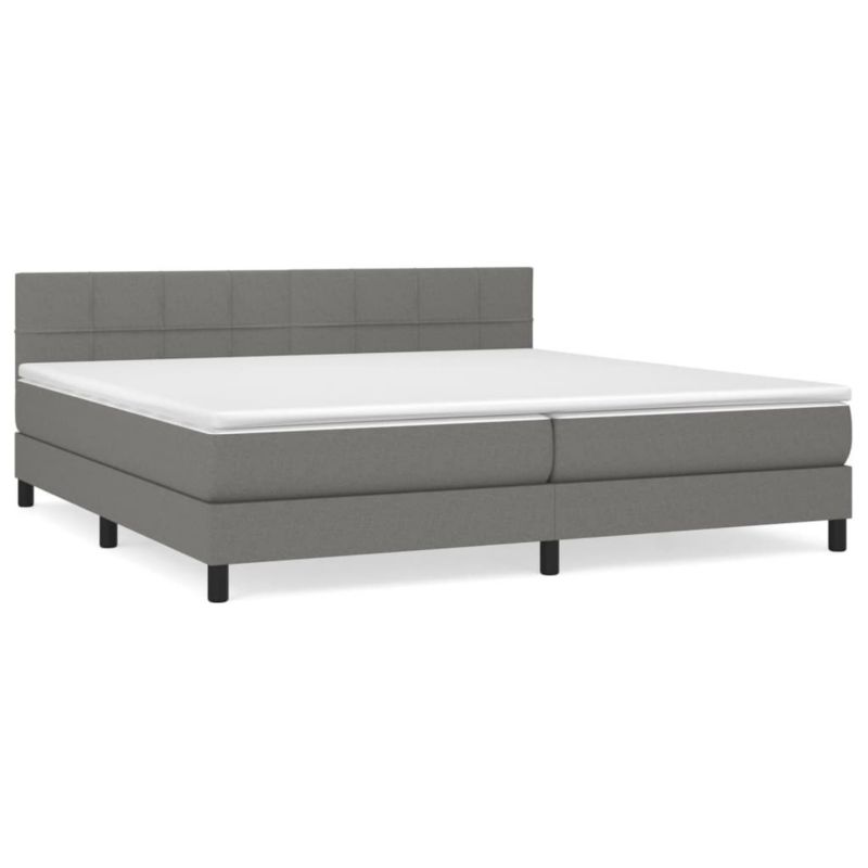 Łóżko kontynentalne WaszeMeble 200x200 cm ciemnoszara WM-3140082 1 szt.