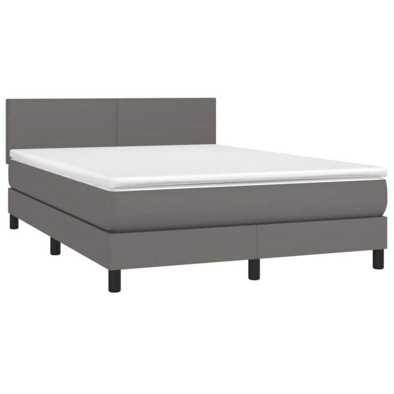 Łóżko kontynentalne WaszeMeble 140x190 cm szara WM-3134103 1 szt.