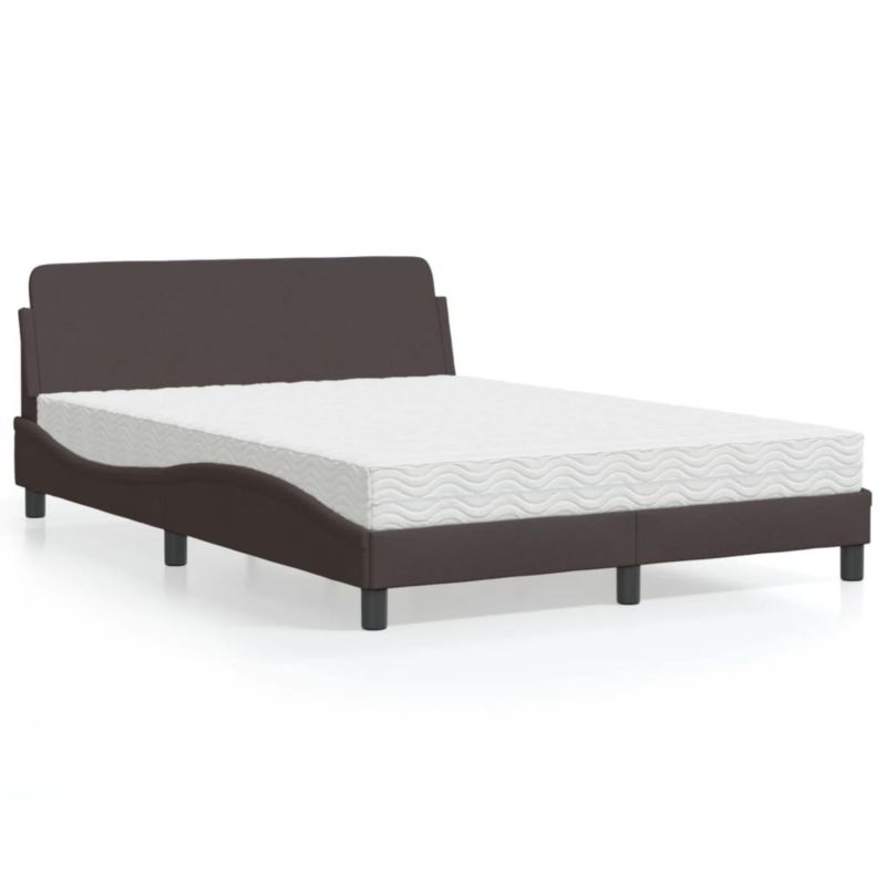 Łóżko tapicerowane WaszeMeble 120x200 cm brązowe WM-3208367 1 szt.
