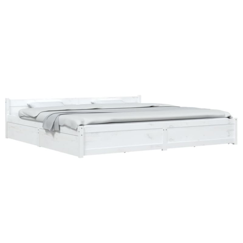 Łóżko drewniane WaszeMeble 200x200 cm biała WM-3103580 1 szt.