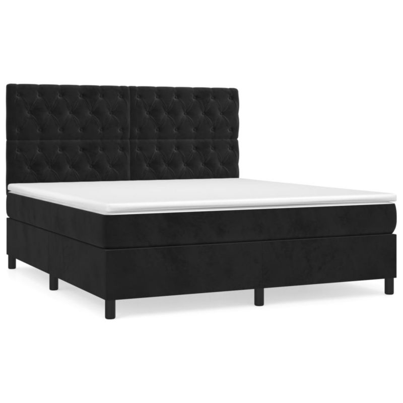 Łóżko kontynentalne WaszeMeble 160x200 cm czarne WM-3143213 1 szt.